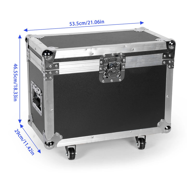 U’King 2Pcs 150W Beam Moving Head Lights With Airline Case 18Prism 8Gobo Stage Light&Flightcase Set For Wedding Party KTV Bar