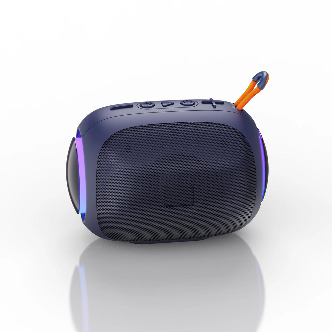 Mini Portable Metal Speaker Metallic Wireless Bluetooth Speaker Stereo Indoor/Outdoor Portable Subwoofer Compact Speaker