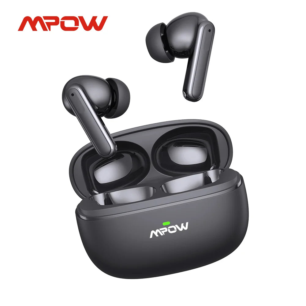 Mpow XY-17 Bluetooth 5.3 In-ear Wireless Sports Earphones ANC Active Noise Reduction Bluetooth 26H Playtime Headset for iPhone