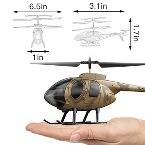 Vatos remote controlled helicopter camouflage 2.4GHz radio indoor RC helicopter toy one click takeoff for kids