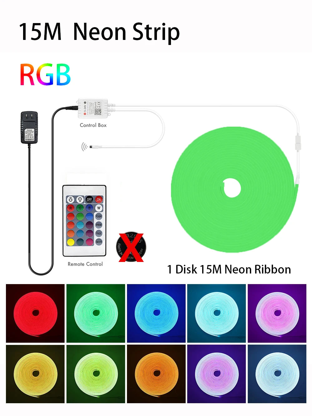 LED Neon Light Strip With Tuya Intelligent Control RGB Waterproof Neon Rope Light Suitable For Outdoor Decoration Of Houses