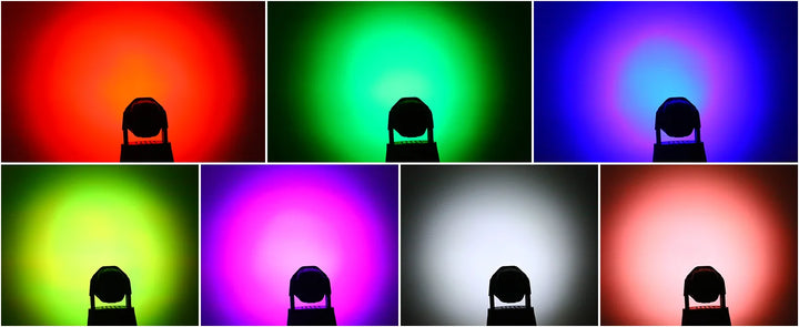 U`King 4Pcs 50W Moving Head Stage Lights 7X4W RGBW LED Beam SpotlightS DMX DJ Light For Disco Music Wedding Party Dance Club KTV