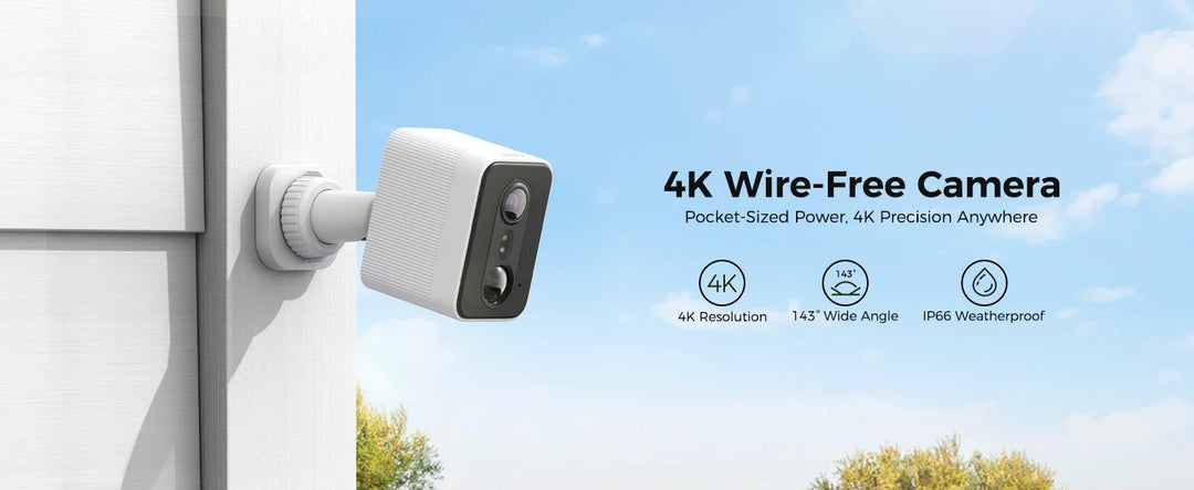 LNDU Security CL01 SoloCam Wireless Battery Camera 5200mAh Outdoor 4K Resolution Wireless Wi-Fi Camera 180 days security protect