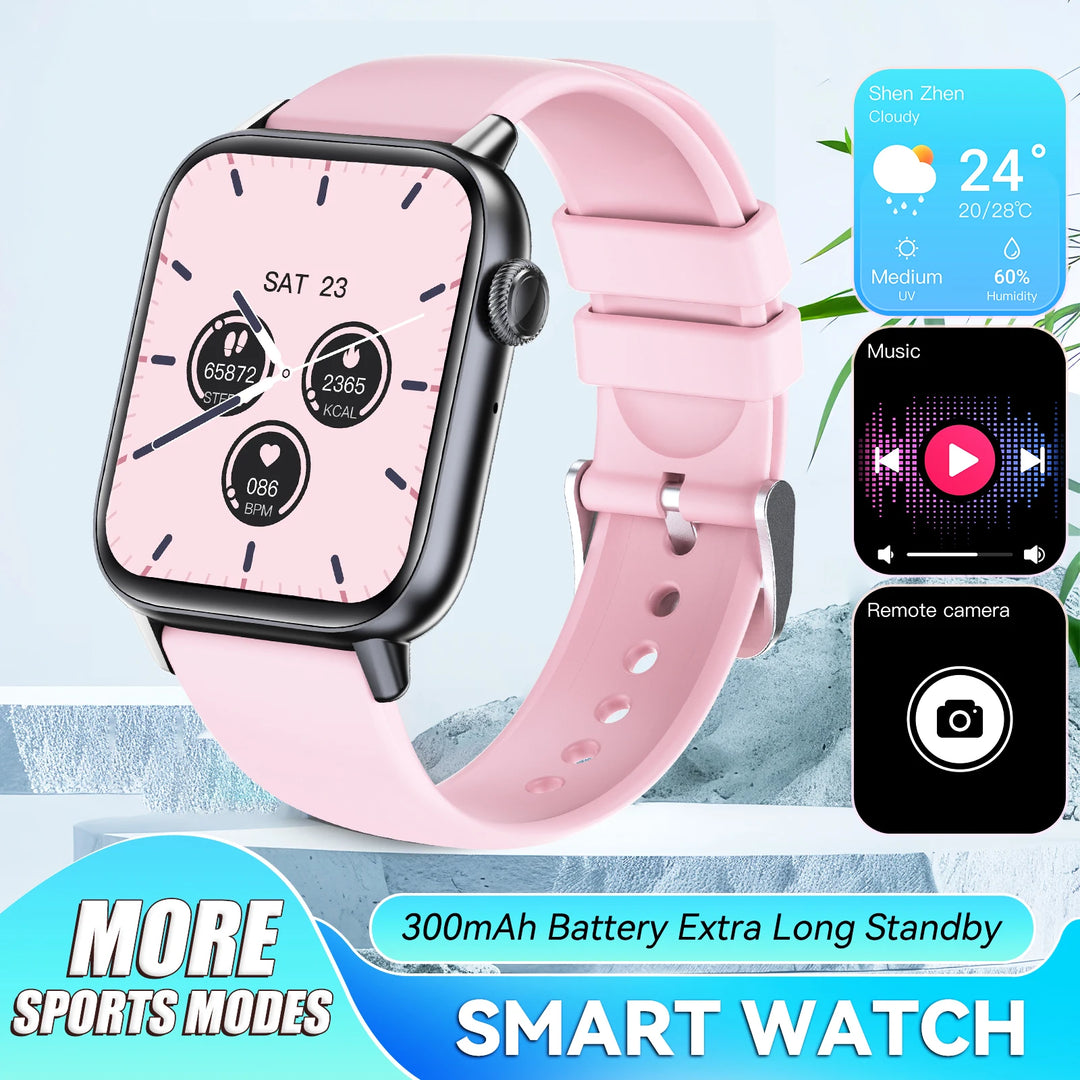 LaNikar Smart Watches for Men with Touch Fitness Trackers Watch with Heart Rate Sleep Monitor 100+ Sports Modes