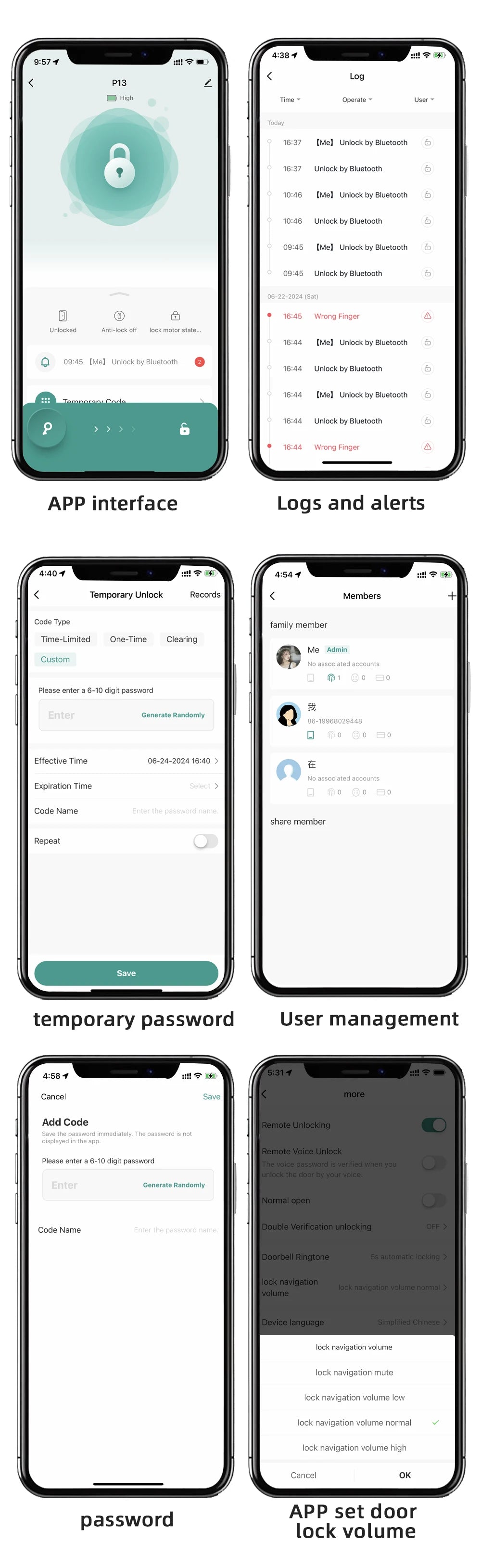 RAYKUBE Smart Biometric Fingerprint Door Lock Electronic Lock Tuya App Set Fingerprint/ Password/ Card Unlock Delivery From US