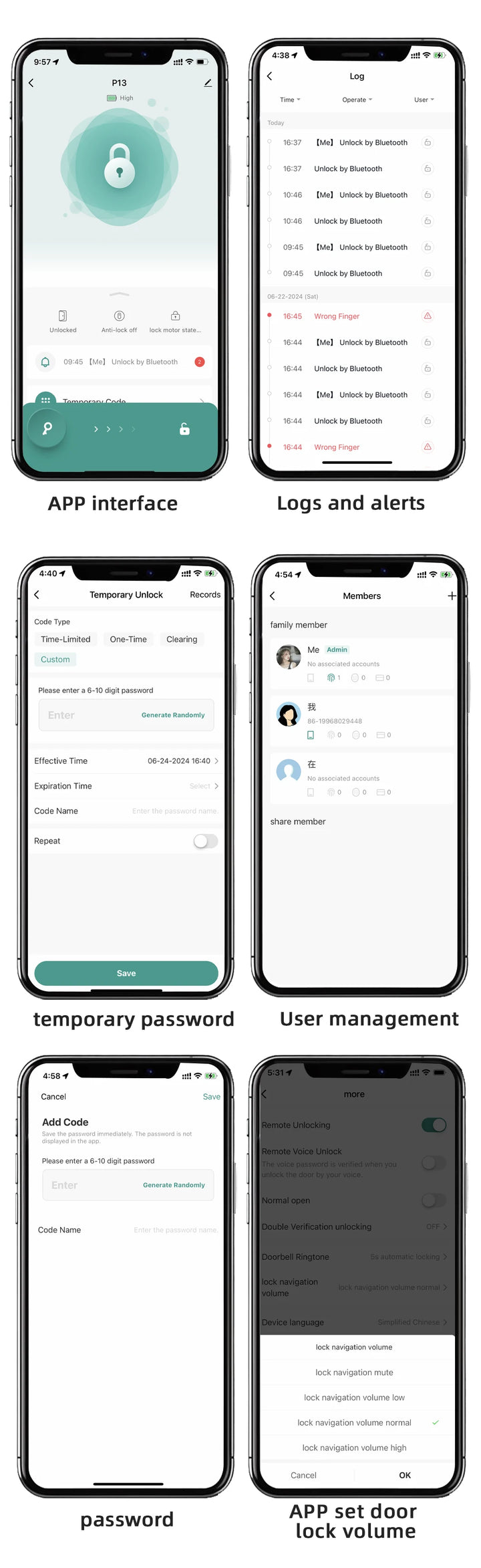 RAYKUBE Smart Biometric Fingerprint Door Lock Electronic Lock Tuya App Set Fingerprint/ Password/ Card Unlock Delivery From US
