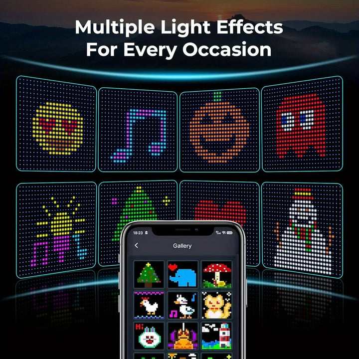 400 LED Smart Curtain Fairy Lights DIY Christmas String Light RGB Changing Music Sync Text Remote App Controlled Curtain Lights