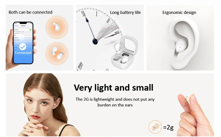Mini Earbuds Wireless Bluetooth for Small Ear Canals