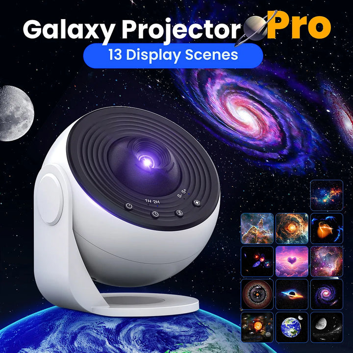 2025 New Model 4K HD Earth Projector PRO,13 Film Card, Globe Galaxy Projection Lamp Pro Version, Table Lamp From home decor