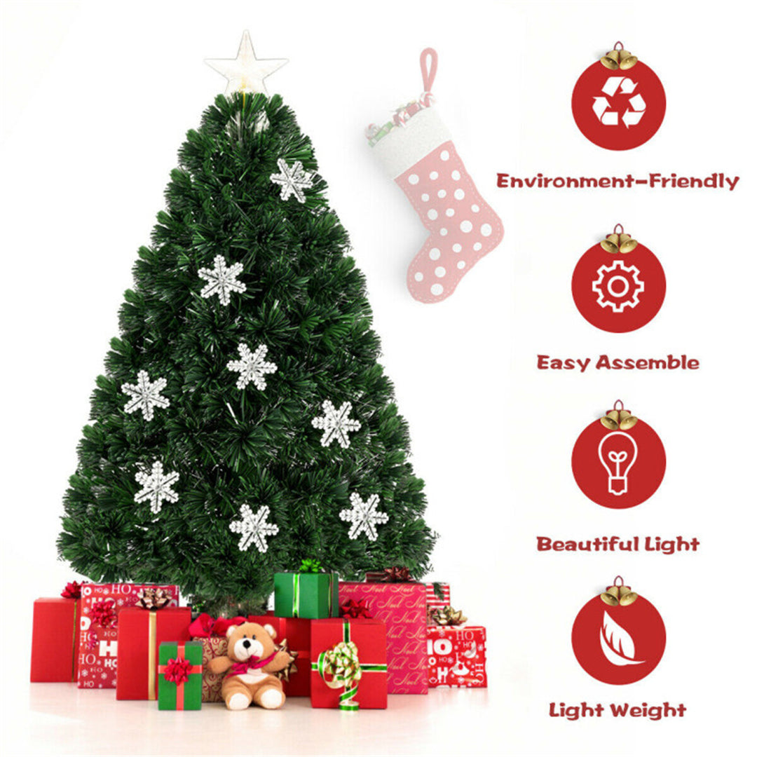 3 Feet LED Christmas Tree with Snowflakes