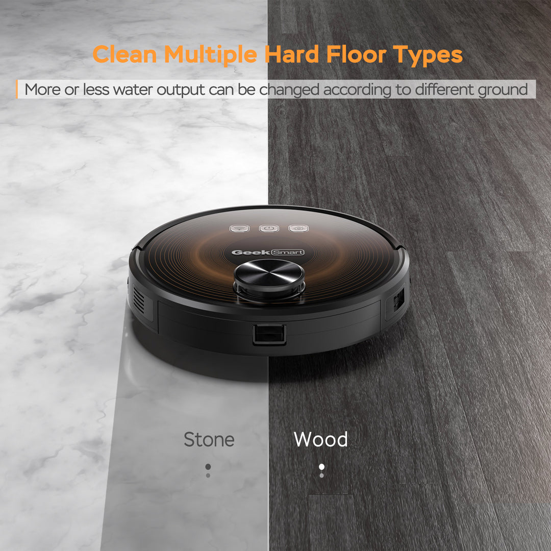 L8 Robot Vacuum Cleaner and Mop, LDS Navigation, Wi-Fi Connected APP, Selective Room Cleaning,MAX 2700 PA Suction, Ideal for Pets and Larger Home