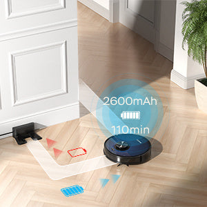 L7 Robot Vacuum Cleaner and Mop, LDS Navigation, Wi-Fi Connected APP, Selective Room Cleaning,MAX 2700 PA Suction