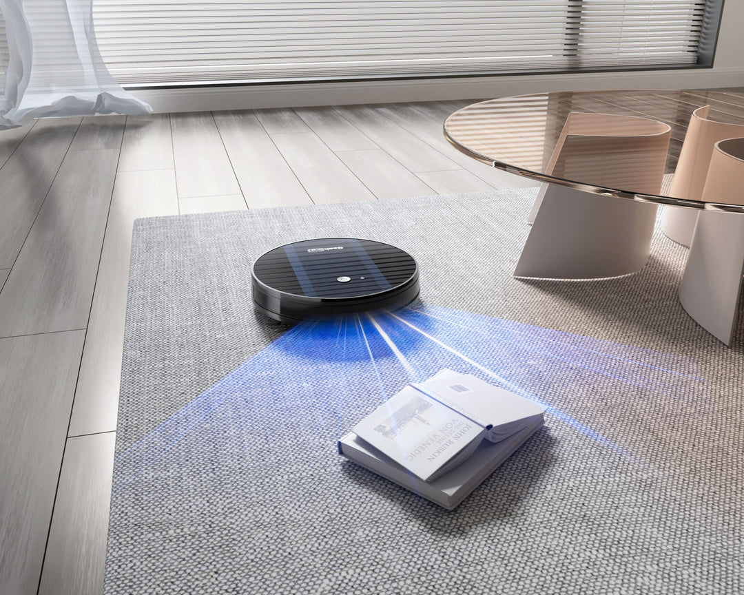 Robot Vacuum Cleaner G6, Ultra-Thin, 1800Pa Strong Suction, Automatic Self-Charging, Wi-Fi Connectivity, App Control, Custom Cleaning, 100mins Run Time