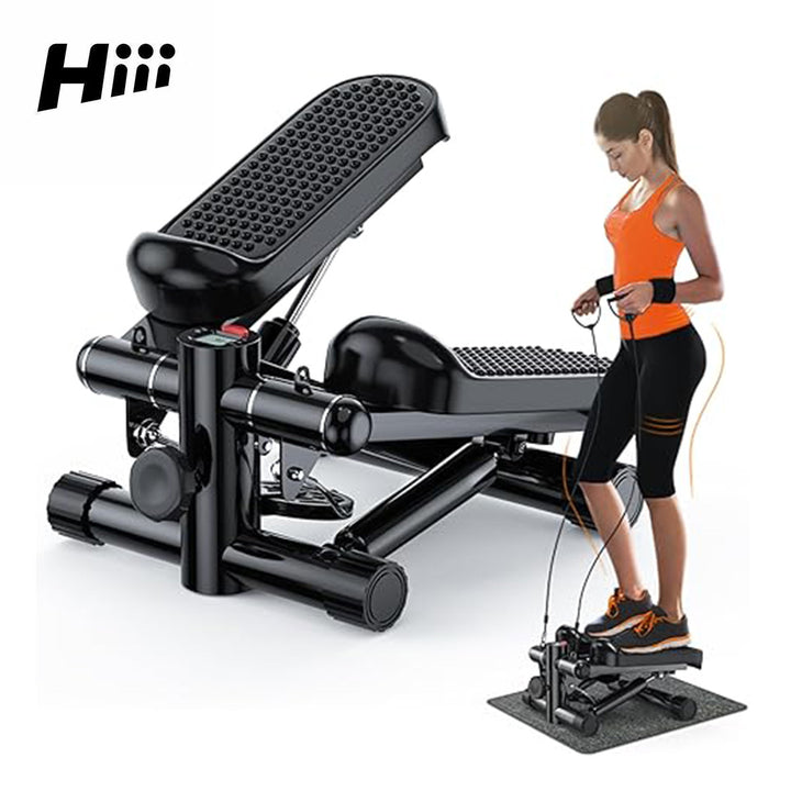 1pc hiii Steppers For Exercise At Home,Mini Stair Stepper 330 Lb Capacity,Workout Stepper Machine For Exercise,Mini Stepper With Resistance Bands