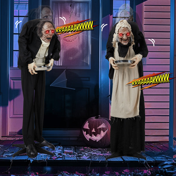 5 FT Maid Halloween Standing Decoration