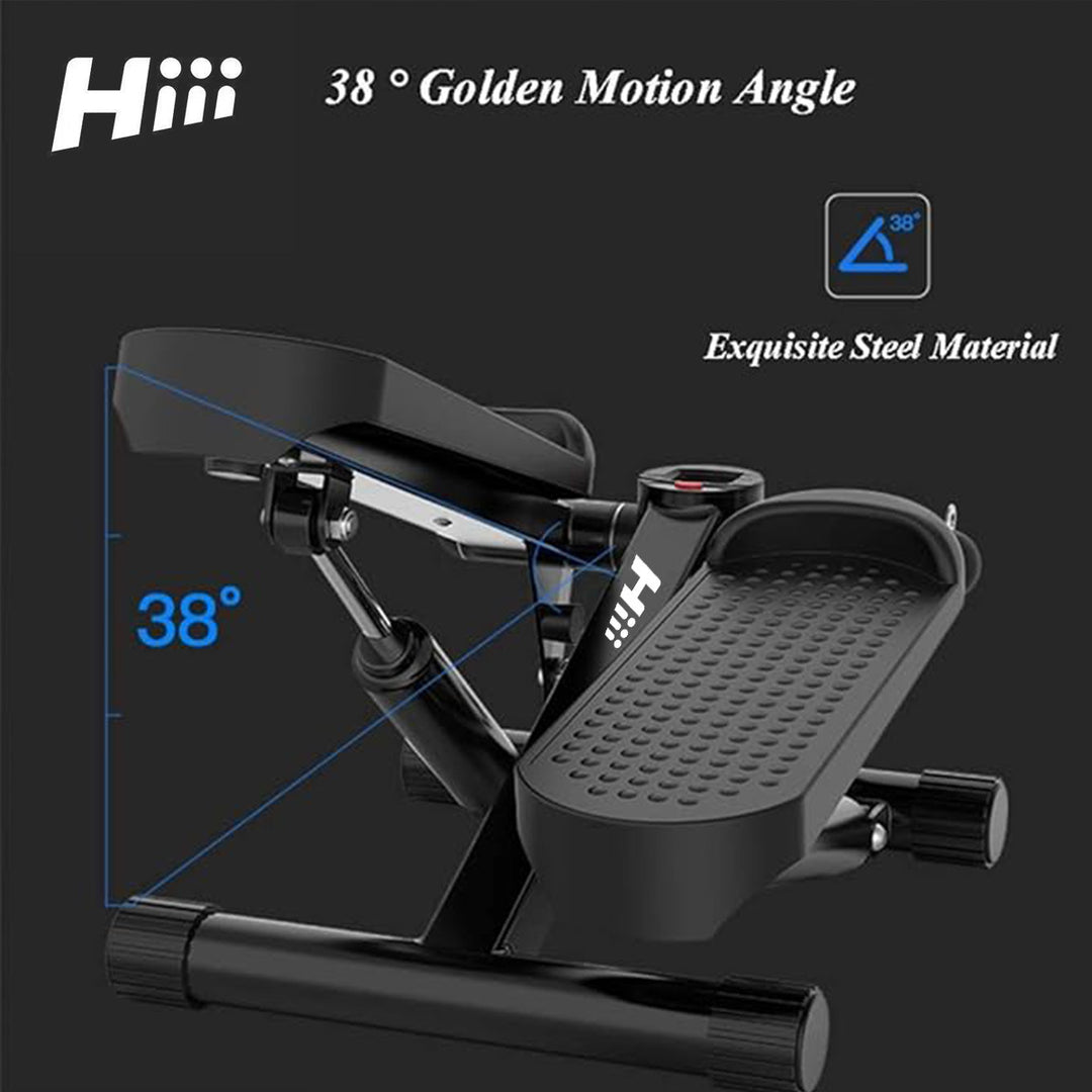 1pc hiii Steppers For Exercise At Home,Mini Stair Stepper 330 Lb Capacity,Workout Stepper Machine For Exercise,Mini Stepper With Resistance Bands