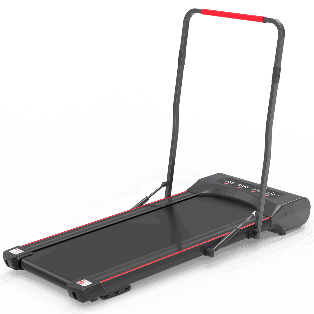 Under Desk Walking Pad Mini Treadmill with Handlebar Foldable