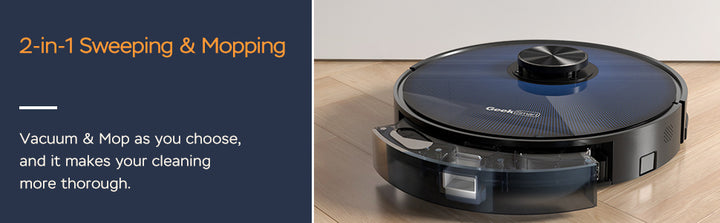 L7 Robot Vacuum Cleaner and Mop, LDS Navigation, Wi-Fi Connected APP, Selective Room Cleaning,MAX 2700 PA Suction