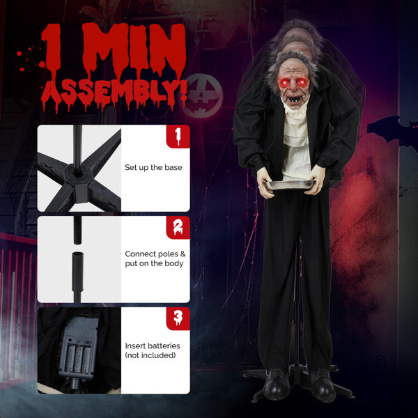 5ft Male servant Halloween Standing Decoration