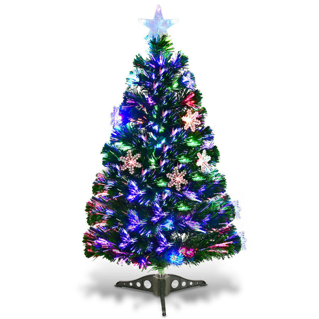 3 Feet LED Christmas Tree with Snowflakes