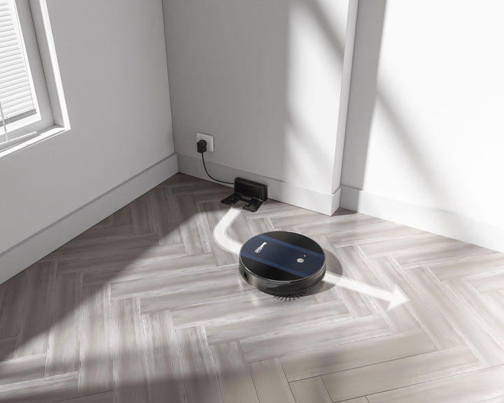 Robot Vacuum Cleaner G6, Ultra-Thin, 1800Pa Strong Suction, Automatic Self-Charging, Wi-Fi Connectivity, App Control, Custom Cleaning, 100mins Run Time