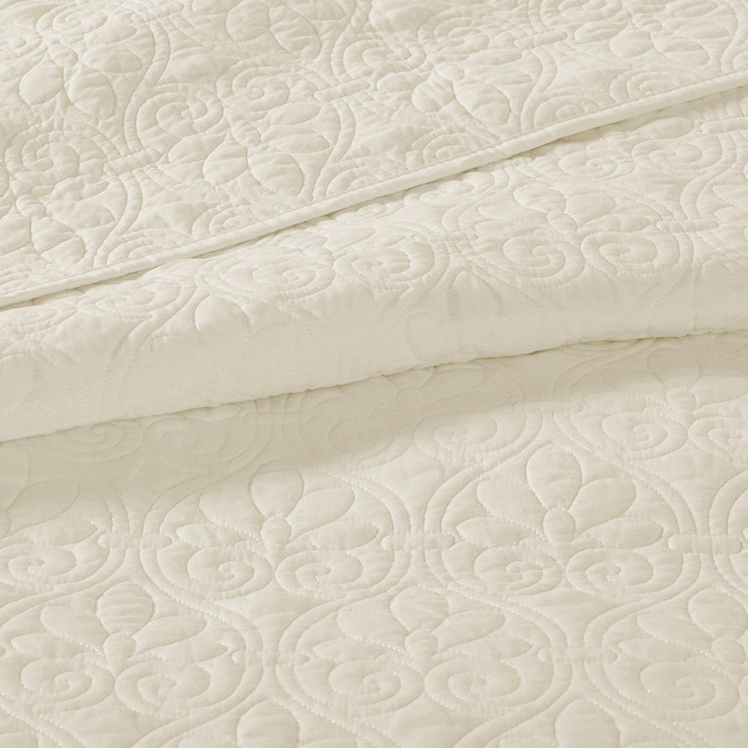 Reversible Quilt Set Cream Twin/Twin XL