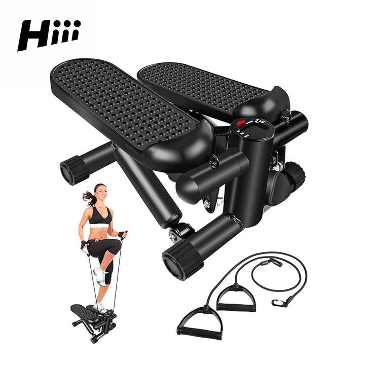 1pc hiii Steppers For Exercise At Home,Mini Stair Stepper 330 Lb Capacity,Workout Stepper Machine For Exercise,Mini Stepper With Resistance Bands