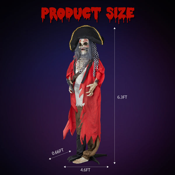 6.3ft Pirate Halloween Standing Decoration