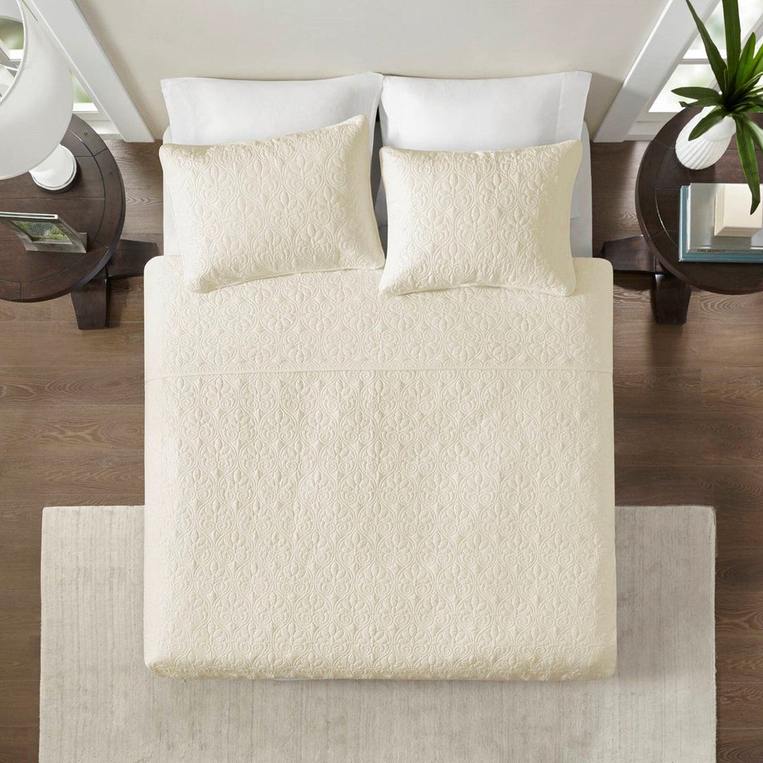 Reversible Quilt Set Cream Twin/Twin XL