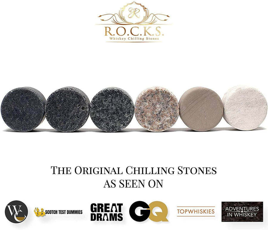 Whiskey chilling stones trivia quiz set