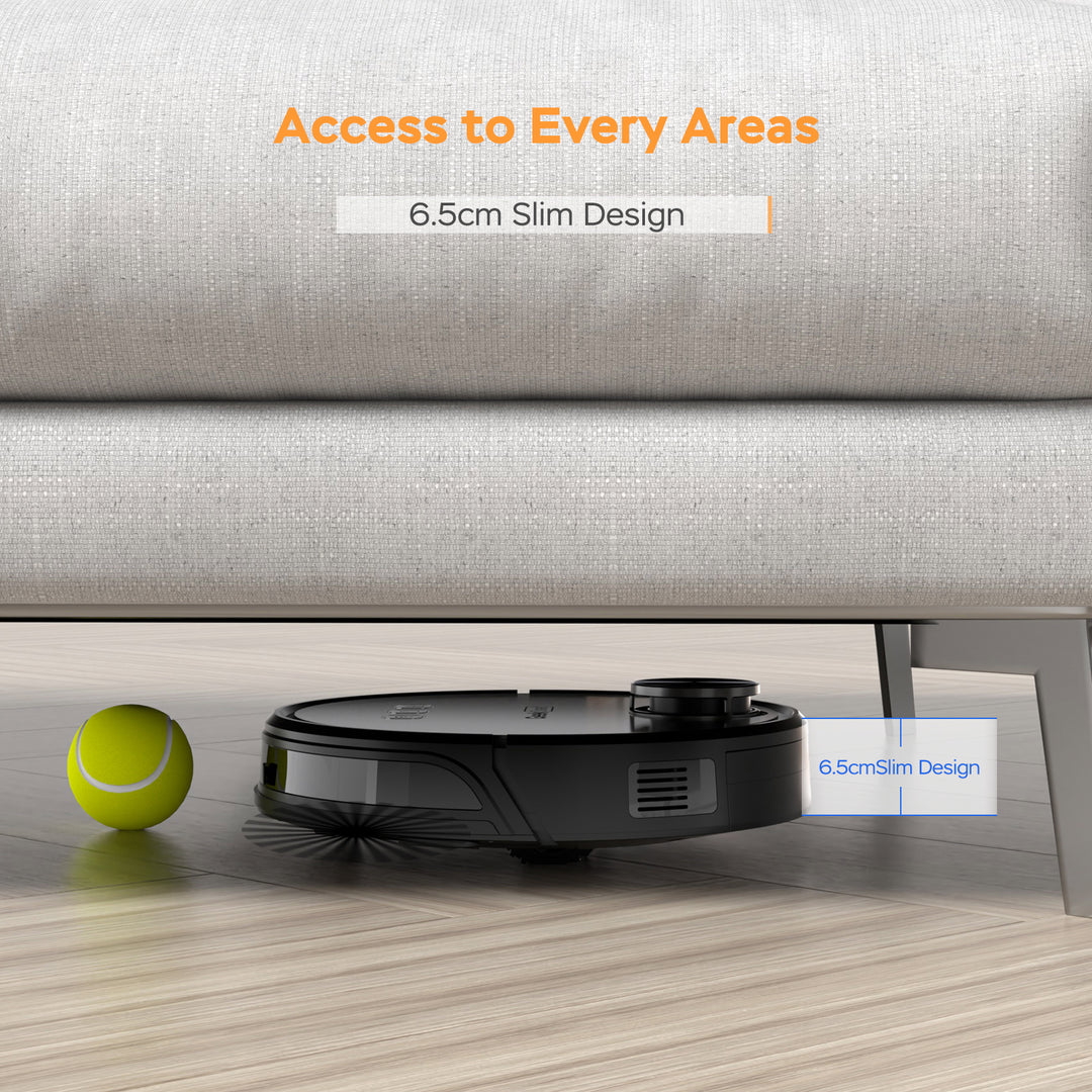 L8 Robot Vacuum Cleaner and Mop, LDS Navigation, Wi-Fi Connected APP, Selective Room Cleaning,MAX 2700 PA Suction, Ideal for Pets and Larger Home