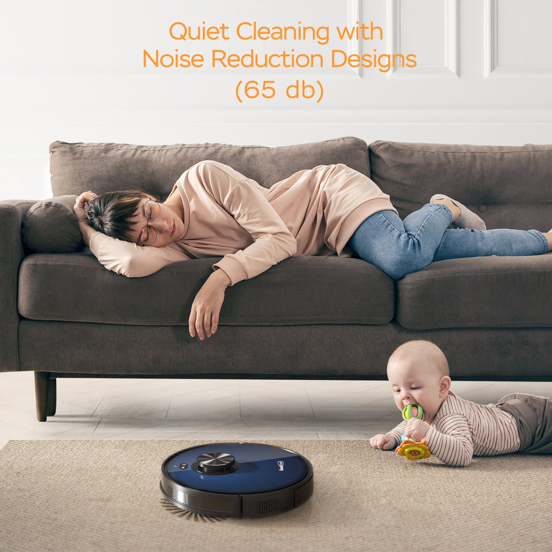 L7 Robot Vacuum Cleaner and Mop, LDS Navigation, Wi-Fi Connected APP, Selective Room Cleaning,MAX 2700 PA Suction