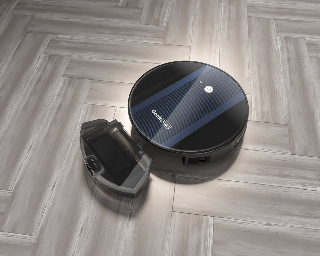 Robot Vacuum Cleaner G6, Ultra-Thin, 1800Pa Strong Suction, Automatic Self-Charging, Wi-Fi Connectivity, App Control, Custom Cleaning, 100mins Run Time