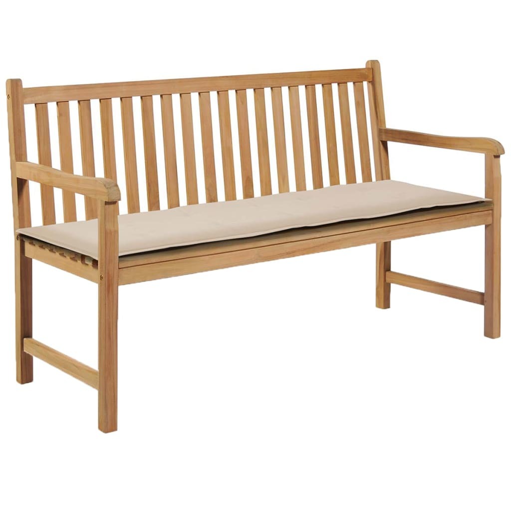 vidaXL Garden Bench Cushion Cream 59.1"x19.7"x1.2"