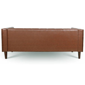 78.74" Wooden Decorated Arm 3 Seater Sofa