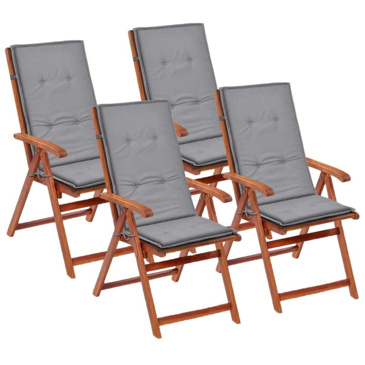 vidaXL Garden Chair Cushions 4 pcs Gray 47.2"x19.7"x1.2"