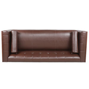 78.74" Wooden Decorated Arm 3 Seater Sofa