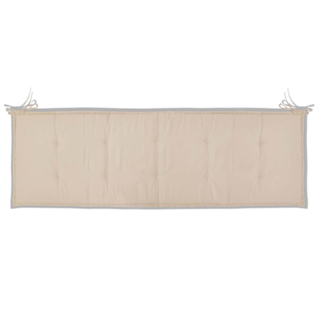 vidaXL Garden Bench Cushion Cream 59.1"x19.7"x1.2"