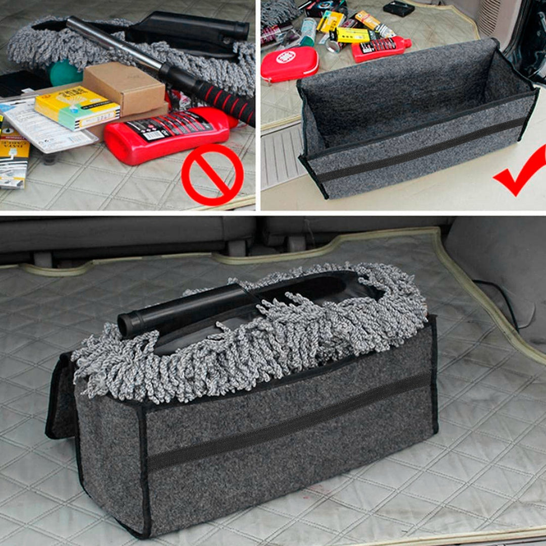 3.85Gal Car Boot Organizer Box Collapsible Trunk Bag Storage Container Travel Tidy Case Holder