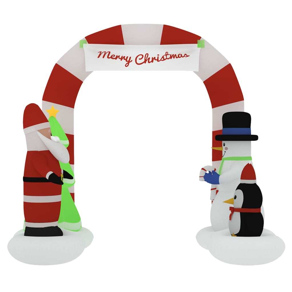 Christmas Inflatable Santa and Snowman Arch Gate LED 102.4"