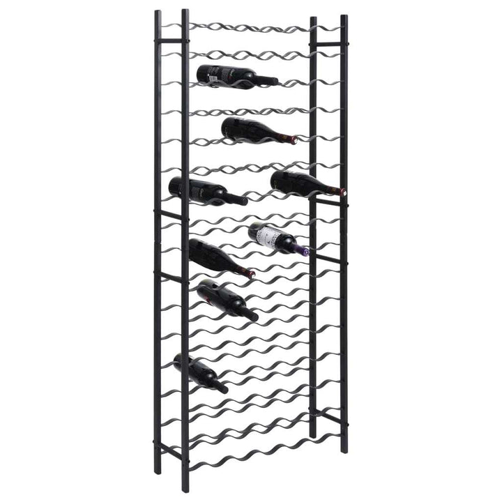 Wine Rack for 96 Bottles Black Iron