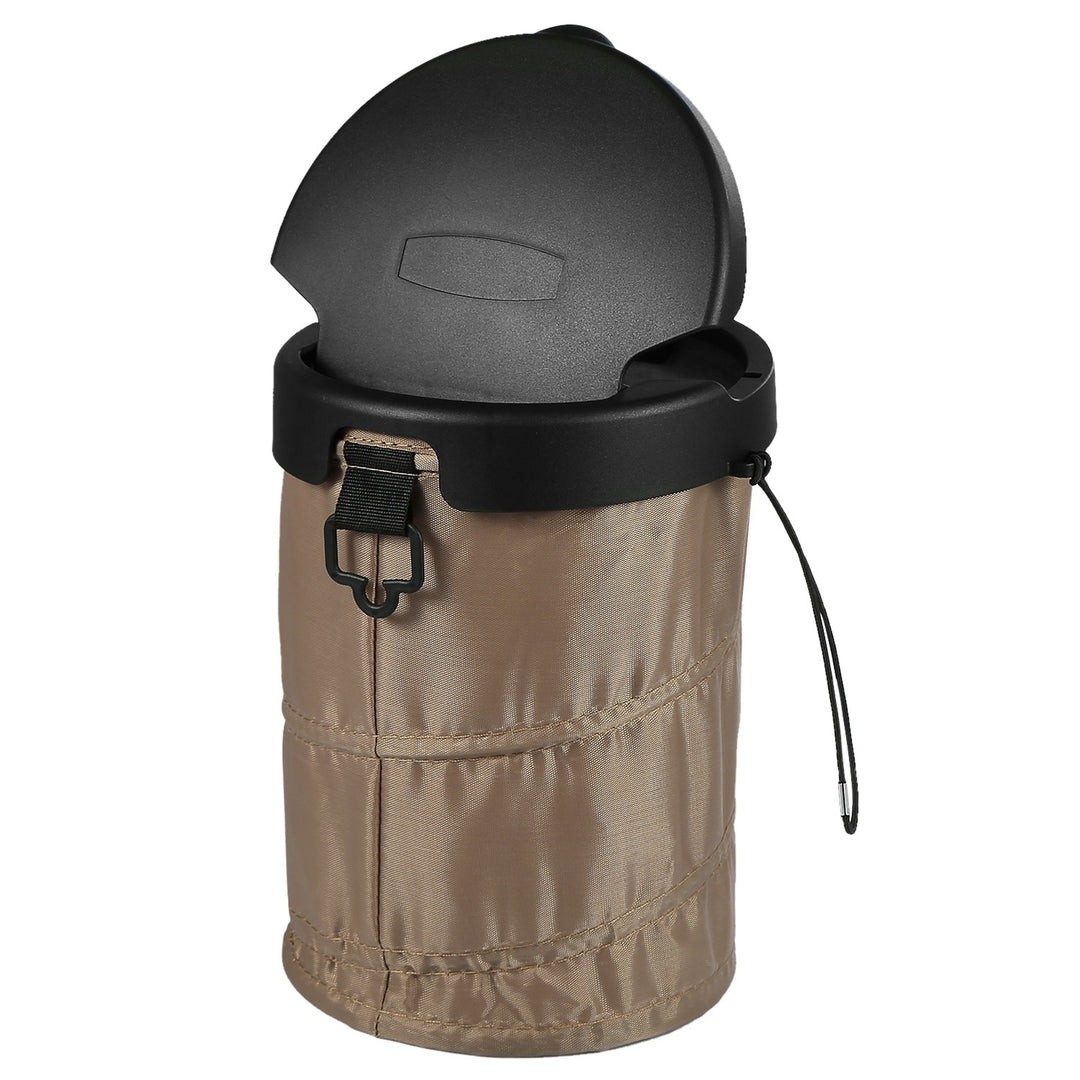 Universal Car Trash Can Portable Car Garbage Bin Foldable Pop up Trash Can with Cover Leak Proof