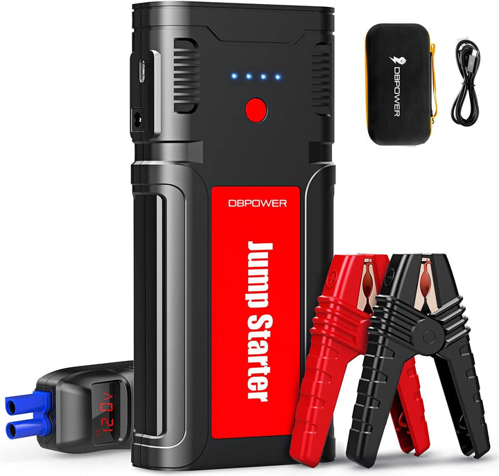 DBPOWER 2500A 21800mAh Portable Car Jump Starter- for up to 8.0L Gasoline/6.5L Diesel Engines, Portable 12V Auto Battery Booster, Power Pack, Quick Charging