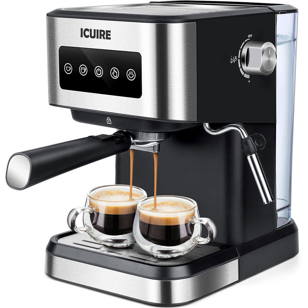 Espresso Machine with Milk Frother, 20 Bar Pump Pressure Coffee Machine, 1.5L/50oz Removable Water Tank, 1050W Semi-Automatic Espresso/Latte/Cappuccino Machines