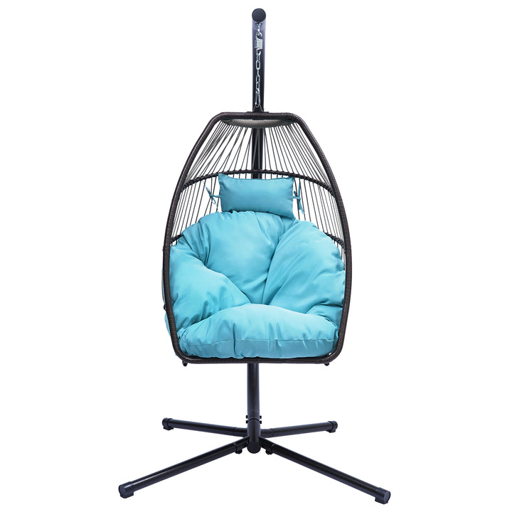 Hanging Egg Swing Chair with Soft Cushion and Pillow