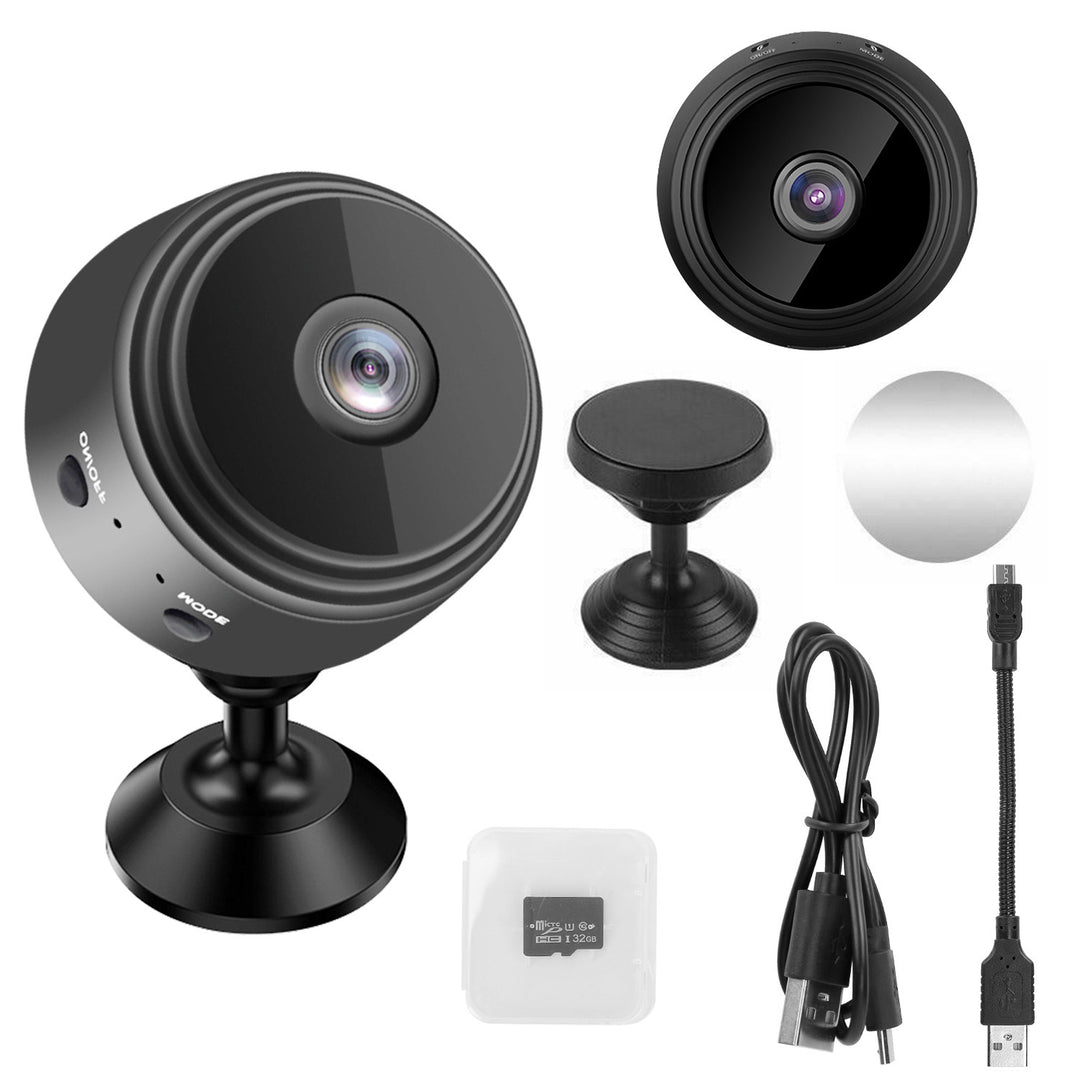 Mini Camera Wireless Wifi IP Home Security Cam 1080P Full HD Surveillance Camera Nanny Cam with 32G MMC Card
