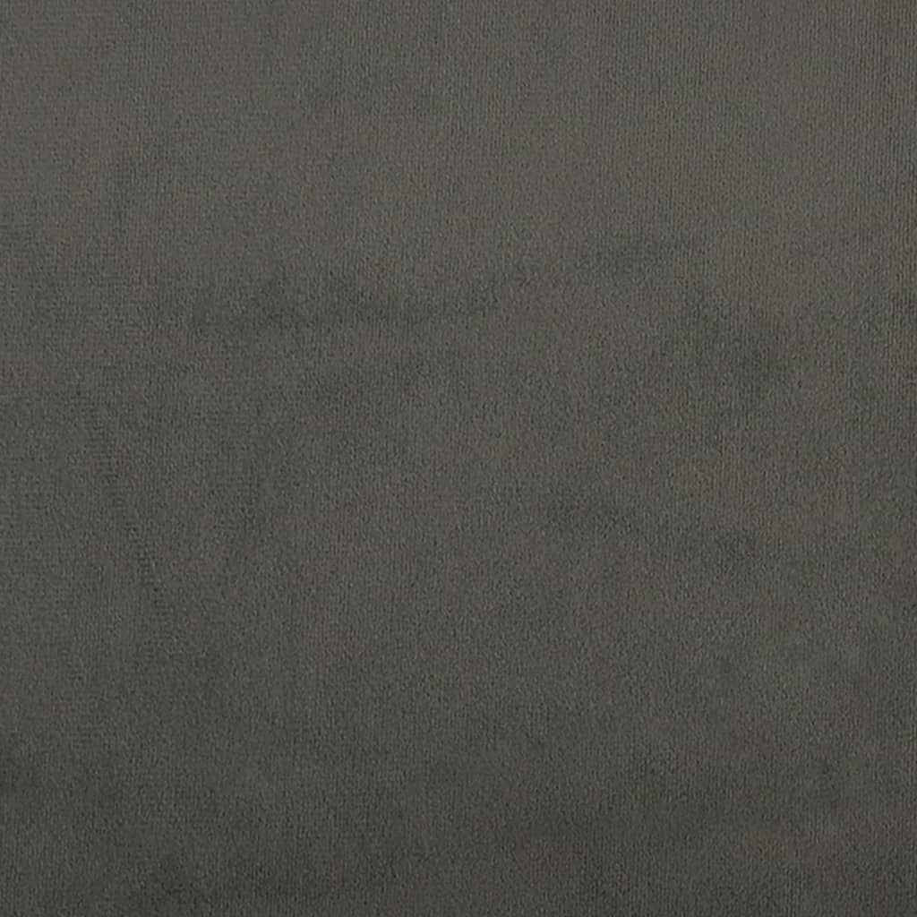 Bed Frame Dark Gray 53.9"x74.8" Full Velvet