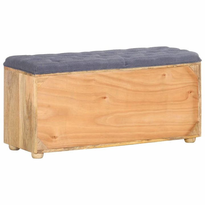 Entryway Bench 39.4"x13.8"x18.5" Solid Mango Wood