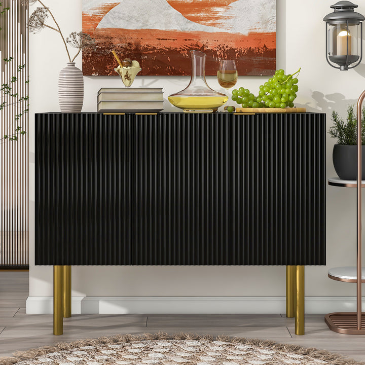 Modern Simple Sideboard with Particle Board and MDF Board  Adjustable Shelves