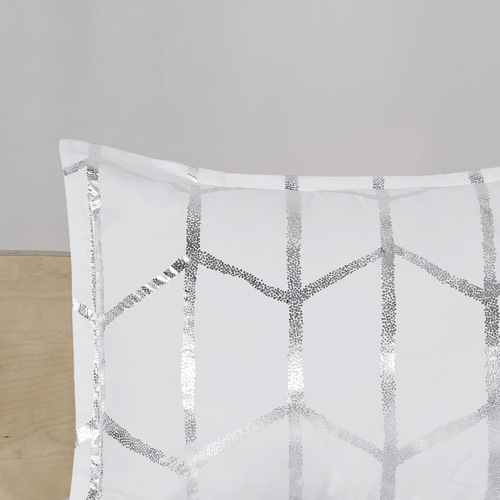 Raina Metallic Printed Comforter Set